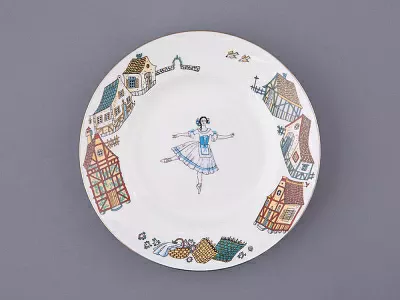 Трехпредметный комплект 165 мл форма Майская рисунок Балет Жизель, арт. 81.17154.00.1