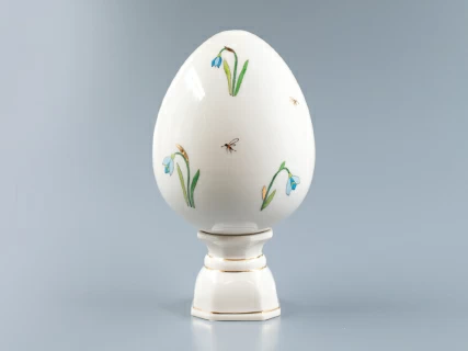 Яйцо пасхальное на подставке, рисунок Цветы, арт 80.91303.00.1, 