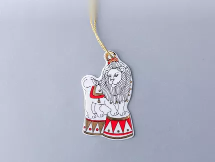 Елочные игрушки 5шт в подарочной упаковке, рисунок Гранд цирк, арт 81.34385.00.1