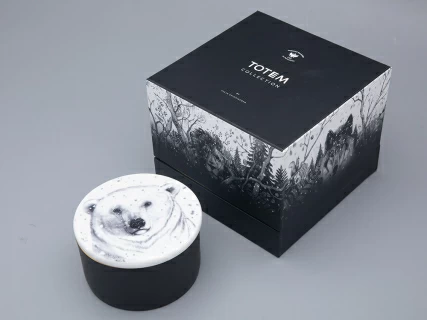 Шкатулка в подарочной упаковке, форма Идиллия, рисунок Тотем. Медведь арт. 81.31594.00.1, 