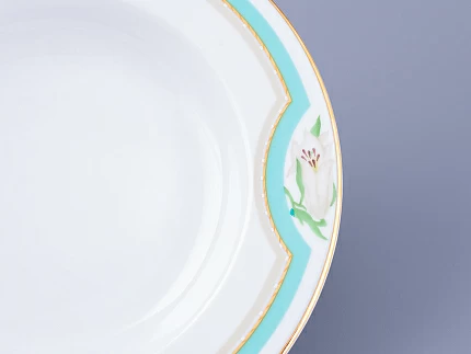 Тарелка глубокая 225 мм форма Европейская-2 рисунок Северная Аврора арт. 80.85346.00.1 Тарелка глубокая 225 мм форма Европейская-2 рисунок Северная Аврора арт. 80.85346.00.1