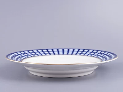 Тарелка 220 мм Глубокая Кобальтовая клетка арт. 80.04052.00.1 Тарелка 220 мм Глубокая Кобальтовая клетка арт. 80.04052.00.1