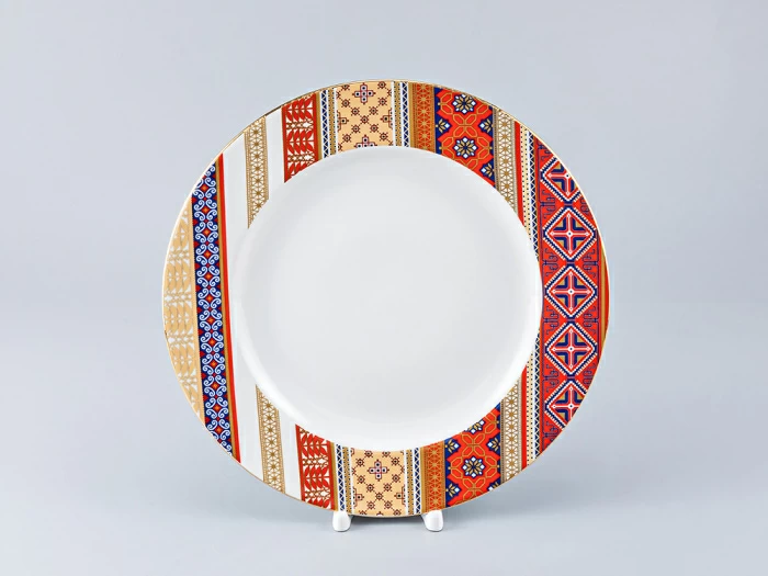 Тарелка мелкая 270 мм форма Гладкая рисунок Русский стиль, арт. 80.98811.00.1, 