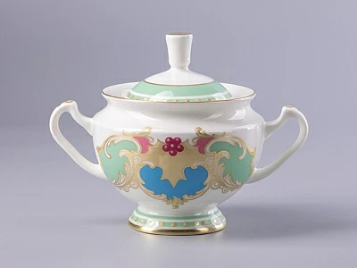 Сахарница форма Айседора рисунок Аквамарин арт. 80.42468.00.1 Сахарница форма Айседора рисунок Аквамарин арт. 80.42468.00.1