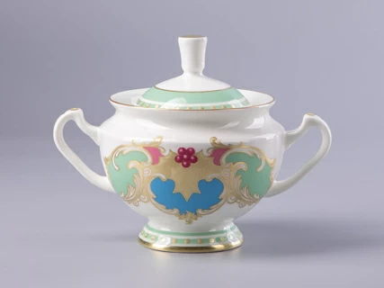 Сахарница форма Айседора рисунок Аквамарин арт. 80.42468.00.1, 