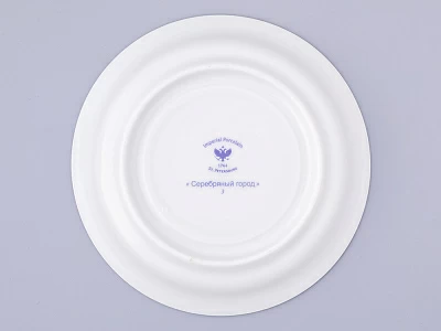 Чашка с блюдцем чайная, форма Гербовая, рисунок Серебряный город 3, арт. 81.32586.00.1 Чашка с блюдцем чайная, форма Гербовая, рисунок Серебряный город 3, арт. 81.32586.00.1