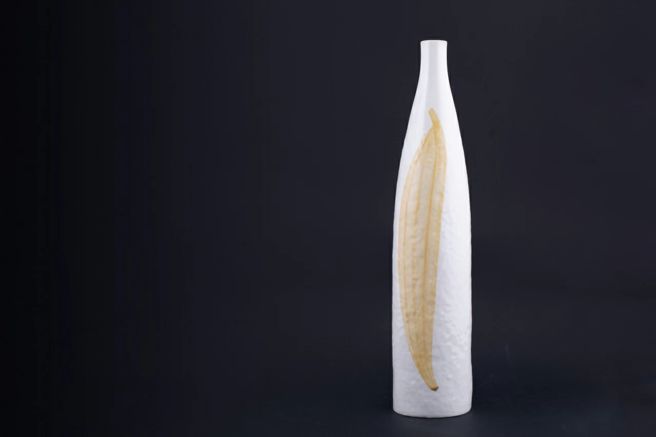 Ваза Экзотические фрукты на форме Бутыль большого размера, арт 60.12194.00.1,  Ваза Экзотические фрукты на форме Бутыль большого размера, арт 60.12194.00.1,