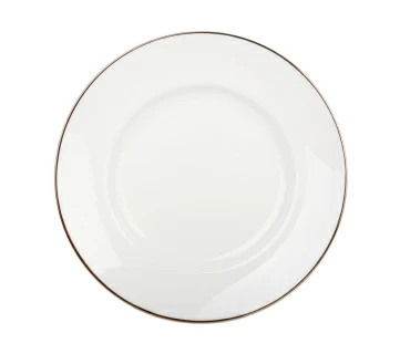 Тарелка мелкая 155 мм форма Гладкая рисунок Золотой кантик арт. 80.06317.00.1, 