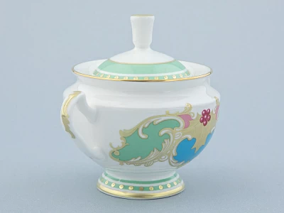 Сервиз чайный форма Айседора рисунок Аквамарин 6 персон 14 предметов арт. 81.30906.00.1