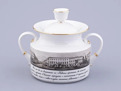 Сервиз чайный на 6 персон 15 предметов, форма Банкетная рисунок Великолепный Невский, арт. 81.32683.00.1
