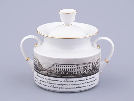 Сервиз чайный на 6 персон 15 предметов, форма Банкетная рисунок Великолепный Невский, арт. 81.32683.00.1