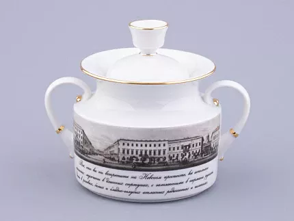 Сервиз чайный на 6 персон 15 предметов, форма Банкетная рисунок Великолепный Невский, арт. 81.32683.00.1
