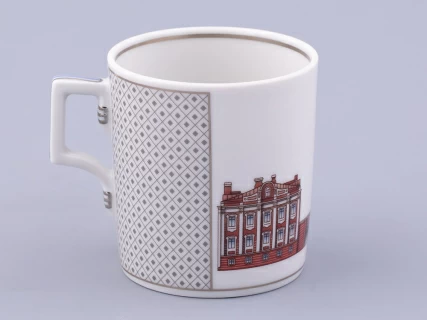 Чашка с блюдцем чайная, форма Гербовая, рисунок Серебряный город 5, арт. 81.32588.00.1,  Чашка с блюдцем чайная, форма Гербовая, рисунок Серебряный город 5, арт. 81.32588.00.1,