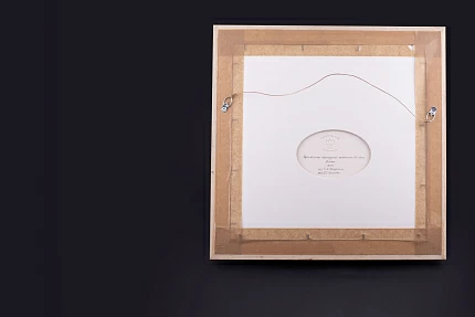 Пласт в багете 350х350 мм, рисунок Аисты арт 80.88248.00.1