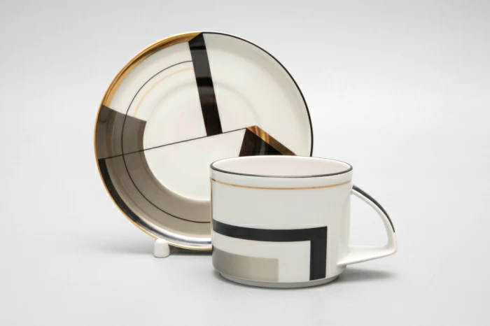 Чашка с блюдцем чайная форма Баланс рисунок Проект 2 арт. 81.28762.00.1,  Чашка с блюдцем чайная форма Баланс рисунок Проект 2 арт. 81.28762.00.1,