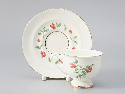 Сервиз чайный форма Айседора рисунок Цветы и ягоды, 6 персон 14 предметов, арт. 81.27538.00.1