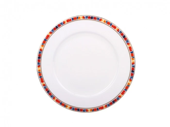 Тарелка плоская 230 мм форма Премиум рисунок Огненный цветок арт. 80.89388.00.1, 