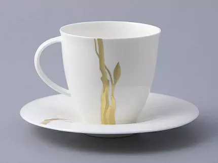 Чашка с блюдцем чайная форма Оливия рисунок Лидия арт. 81.31431.00.1