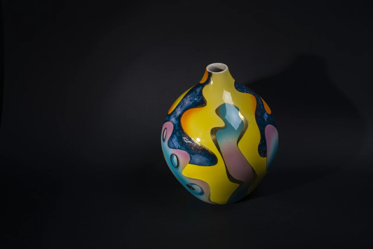 Ваза Наргиза на форме Круглая арт 60.13476.00.1,  Ваза Наргиза на форме Круглая арт 60.13476.00.1,