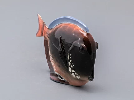 Скульптура форма Рыба-диск среднего размера рисунок Розовый, арт. 82.50097.00.1