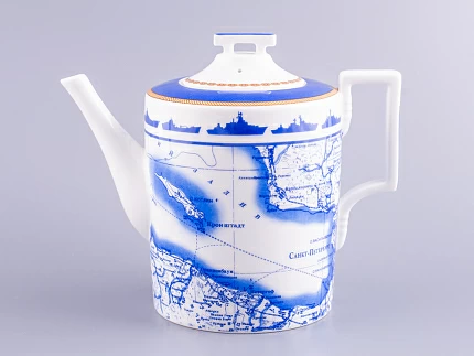 Сервиз чайный форма Гербовая рисунок Кают-компания, 6 персон 14 предметов арт. 81.24029.00.1