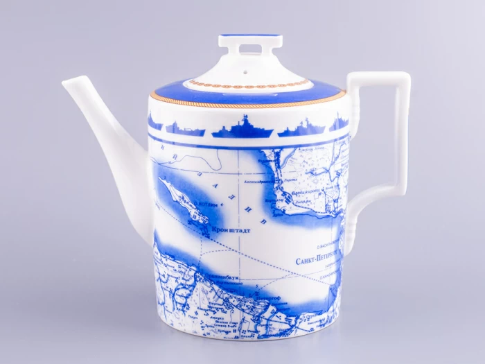 Сервиз чайный форма Гербовая рисунок Кают-компания, 6 персон 14 предметов арт. 81.24029.00.1, 