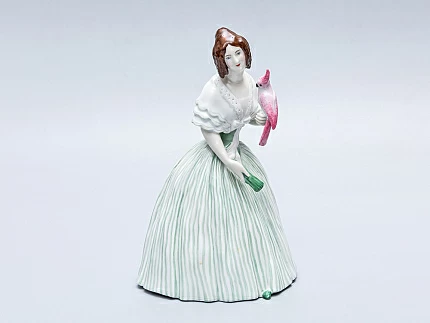 Скульптура Дама с попугаем арт. 82.00311.00.1