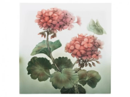 Пласт 350х350 форма Квадратный рисунок Герань арт. 80.89096.00.1, 