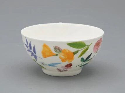 Чашка с блюдцем чайная форма Купольная рисунок Primavera, арт. 81.34274.00.1, 