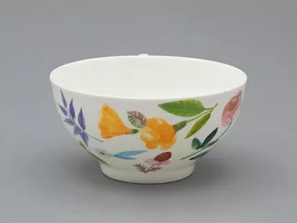 Чашка с блюдцем чайная форма Купольная рисунок Primavera, арт. 81.34274.00.1