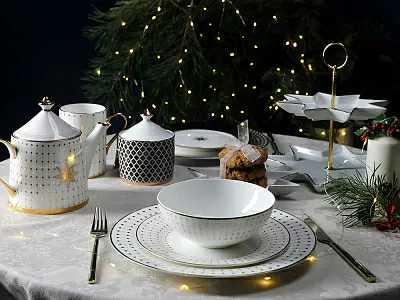 Тарелка плоская 200 мм форма Стандартная 2 рисунок Азур золотой арт. 80.93401.00.1