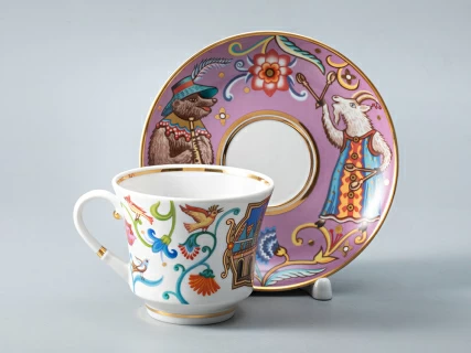 Чашка с блюдцем чайная 220 мл форма Банкетная рисунок Чудоград. Ярмарка арт. 81.29159.00.1, 