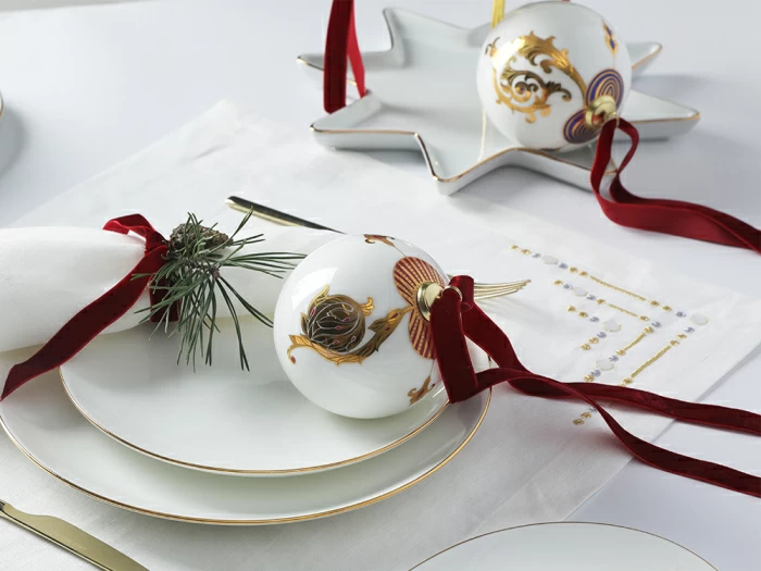 Новогодний Шар в подарочной упаковке, рисунок Рождественские узоры, арт 81.33343.00.1, 