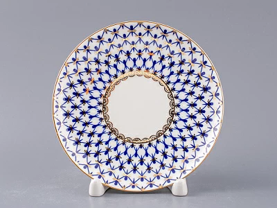 Чашка с блюдцем кофейная 165 мл форма Майская рисунок Кобальтовая сетка арт. 81.14574.00.1