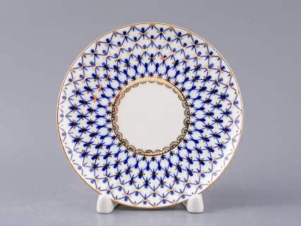 Чашка с блюдцем кофейная 165 мл форма Майская рисунок Кобальтовая сетка арт. 81.14574.00.1, 