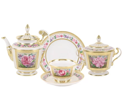 Сервиз чайный форма Александрия рисунок Воспоминание, 6 персон 20 предметов арт. 81.25269.00.1, 