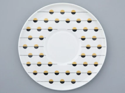 Чашка с блюдцем чайная форма Колокол рисунок Балтийский берег 1, арт. 81.31862.00.1, 