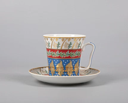 Бокал с блюдцем Ленинградский Новогодняя ночь 360 мл арт. 81.30699.00.1