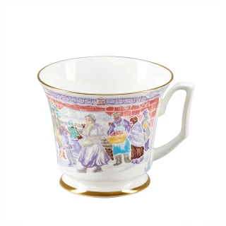 Сервиз чайный форма Юлия рисунок Серебряные коньки, 6 персон 14 предметов арт. 81.29098.00.1, 