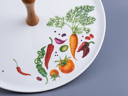 Блюдо для сыра 305 мм форма Richelieu рисунок Мамина дача, арт. 80.02158.00.1