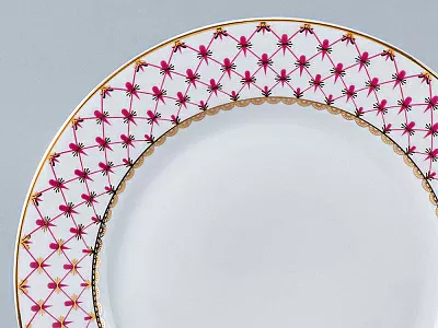 Сервиз столовый форма Молодежная рисунок Сетка-Блюз-2, 6 персон 24 предмета, арт. 81.26393.00.1