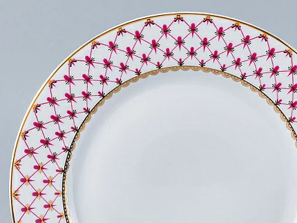 Сервиз столовый форма Молодежная рисунок Сетка-Блюз-2, 6 персон 24 предмета, арт. 81.26393.00.1