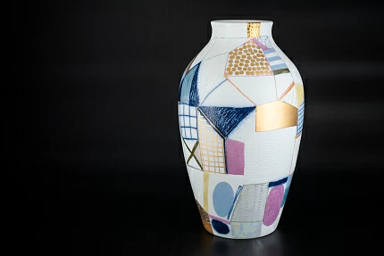 Ваза Город на форме Ламповая, арт 60.15595.00.1