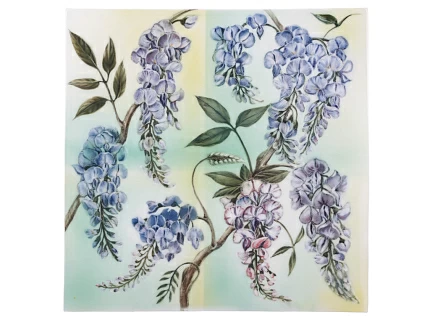 Пласт 350х350 форма Квадратный рисунок Синий дождь (Глициния) арт. 80.88051.00.1