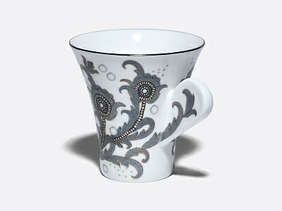 Чашка с блюдцем в подарочной упаковке, форма Модерн, рисунок Жемчужный арт 81.10805.00.1