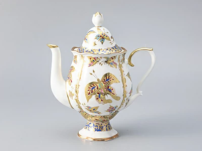 Сервиз кофейный форма Наташа рисунок Фантастические бабочки, 6 персон 14 предметов, арт. 81.21238.00.1