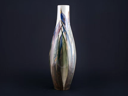 Ваза Цветы и листья на форме Высокая арт 60.14665.00.1