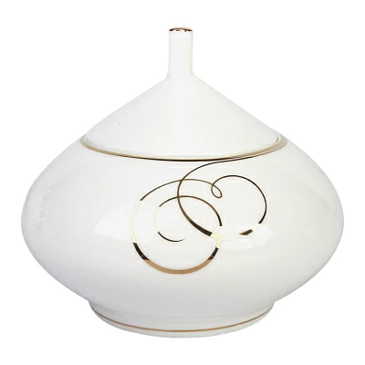 Сахарница Купольная "Золотые завитки" 300 мл арт.  80.65649.00.1