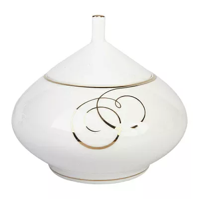 Сахарница Купольная "Золотые завитки" 300 мл арт.  80.65649.00.1