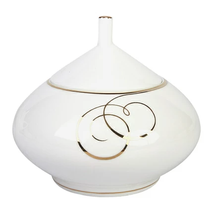 Сахарница Купольная "Золотые завитки" 300 мл арт.  80.65649.00.1 Сахарница Купольная "Золотые завитки" 300 мл арт.  80.65649.00.1